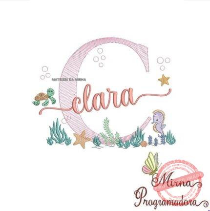 Matriz de Bordado - Clara (fazemos Qualquer Nome)