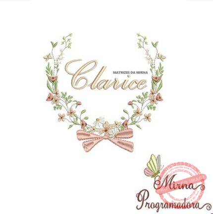 Matriz de Bordado - Clarice (fazemos Qualquer Nome)
