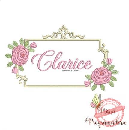 Matriz de Bordado - Clarice (fazemos Qualquer Nome)