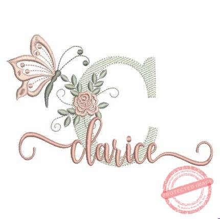 Matriz de Bordado - Clarice (fazemos Qualquer Nome)