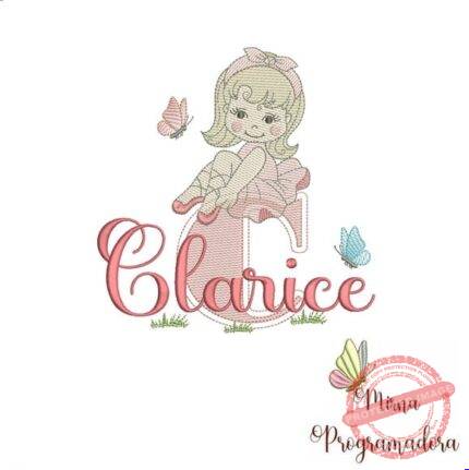 Matriz de Bordado - Clarice (fazemos Qualquer Nome)