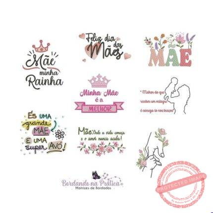 Matriz de Bordado - Coleção Dia das Mães