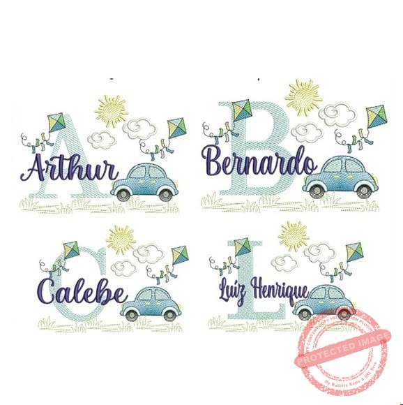 matriz-de-bordado-colecao-nomes-carro-pipa-elna Matriz de Bordado - Coleção Nomes Carro Pipa - Imagem 1