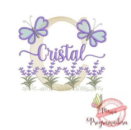 Matriz de Bordado - Cristal (fazemos Qualquer Nome)