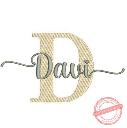 Matriz de Bordado - Davi (fazemos Qualquer Nome)