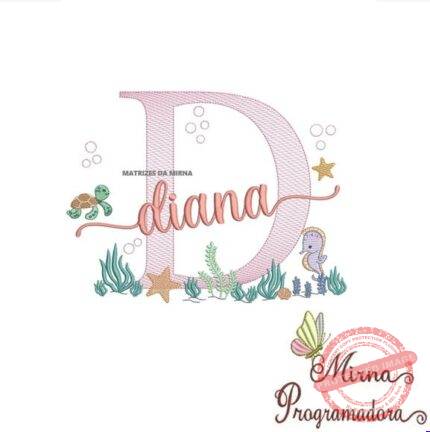 Matriz de Bordado - Diana (fazemos Qualquer Nome)