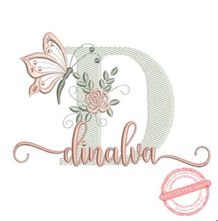 Matriz de Bordado - Dinalva (fazemos Qualquer Nome)