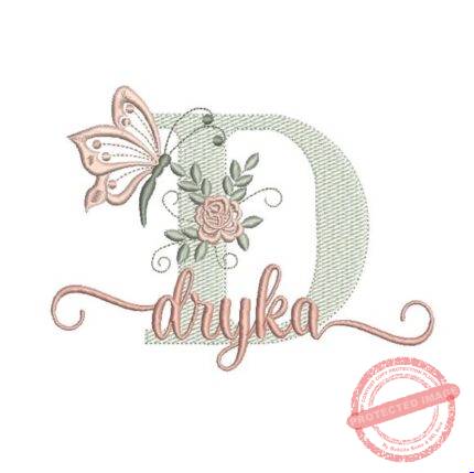 Matriz de Bordado - Dryka (fazemos Qualquer Nome)