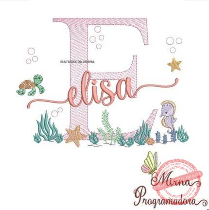 Matriz de Bordado - Elisa (fazemos Qualquer Nome)