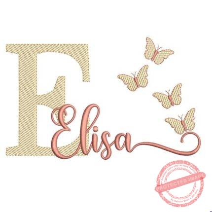 Matriz de Bordado - Elisa (fazemos Qualquer Nome)