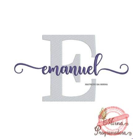 Matriz de Bordado - Emanuel (fazemos Qualquer Nome)