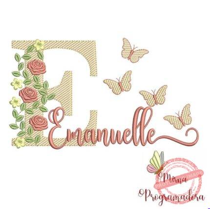 Matriz de Bordado - Emanuelle (fazemos Qualquer Nome)