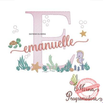Matriz de Bordado - Emanuelle (fazemos Qualquer Nome)