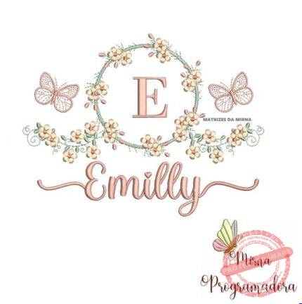 Matriz de Bordado - Emilly (fazemos Qualquer Nome)