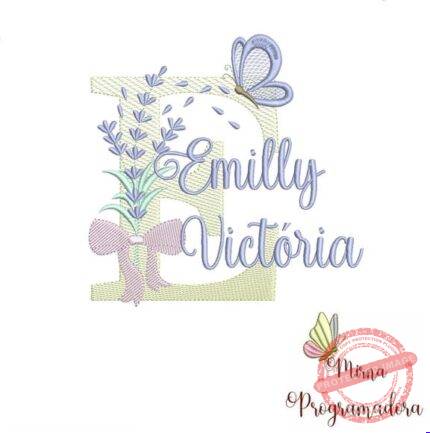 Matriz de Bordado - Emily Victória Lavanda