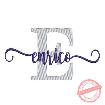 Matriz de Bordado - Enrico (fazemos Qualquer Nome)