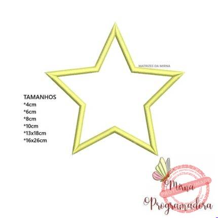 Matriz de Bordado - Estrela