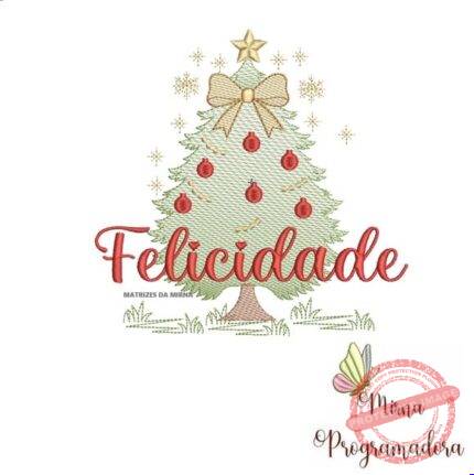 Matriz de Bordado - Felicidade