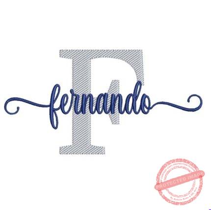 Matriz de Bordado - Fernando (fazemos Qualquer Nome)