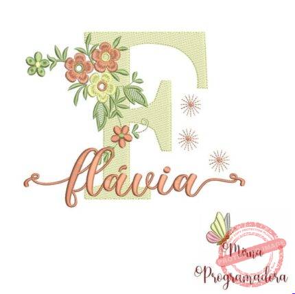 Matriz de Bordado - Flávia (fazemos Qualquer Nome)