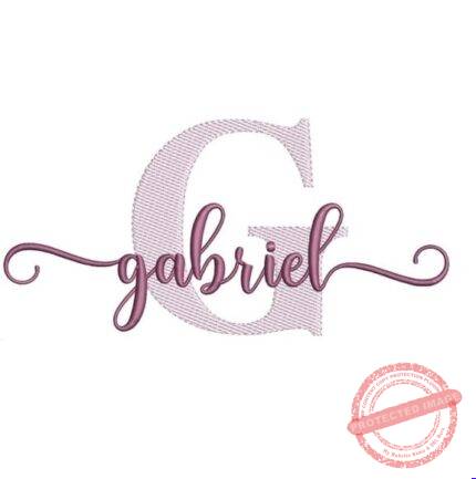 Matriz de Bordado - Gabriel (fazemos Qualquer Nome)