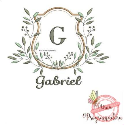 Matriz de Bordado - Gabriel(fazemos Qualquer Nome)