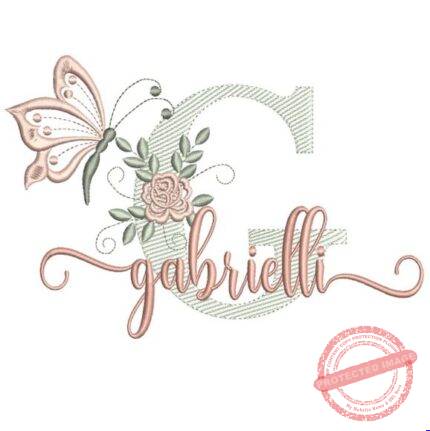 Matriz de Bordado - Gabrielli (fazemos Qualquer Nome)