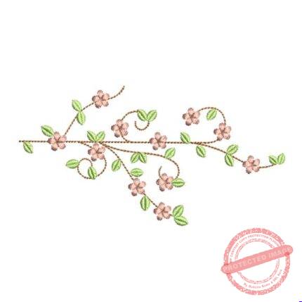 Matriz de Bordado - Galho Flores