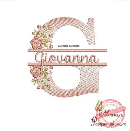 Matriz de Bordado -giovanna (fazemos Qualquer Nome)
