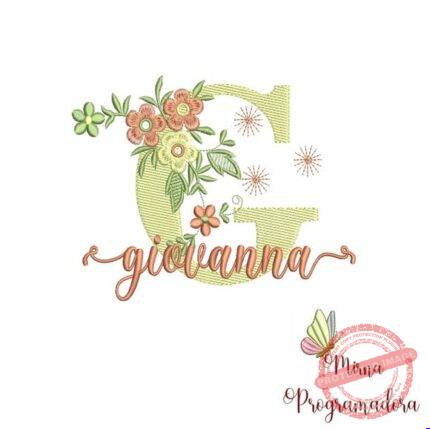 Matriz de Bordado - Giovanna (fazemos Qualquer Nome)