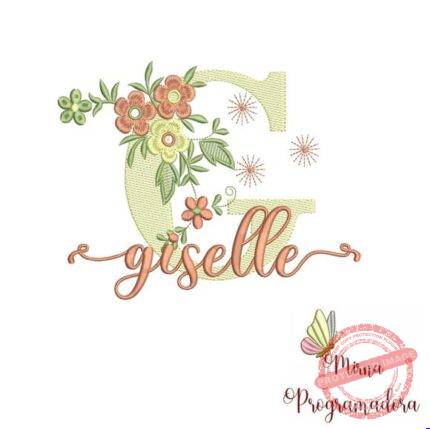 Matriz de Bordado - Giselle (fazemos Qualquer Nome)