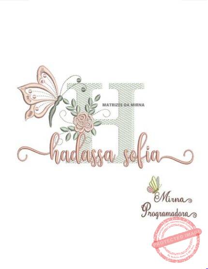 Matriz de Bordado Hadassa Sofia