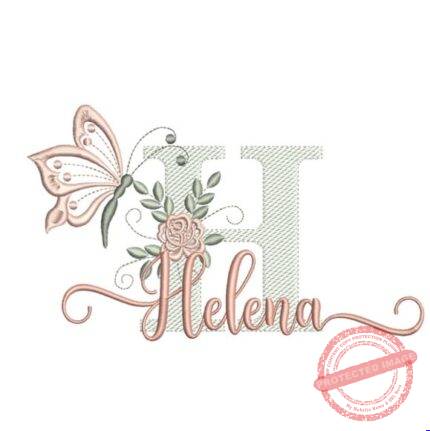 Matriz de Bordado - Helena (fazemos Qualquer Nome)