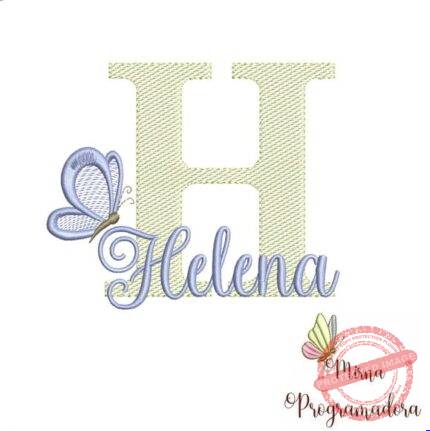 Matriz de Bordado - Helena (fazemos Qualquer Nome)
