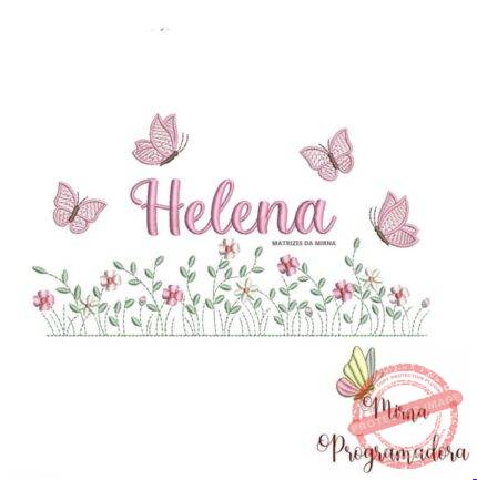 Matriz de Bordado - Helena (fazemos Qualquer Nome)