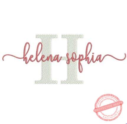 Matriz de Bordado - Helena Sophia (fazemos Qualquer Nome)