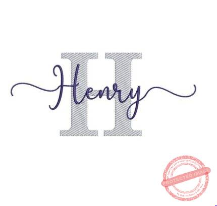 Matriz de Bordado - Henry (fazemos Qualquer Nome)