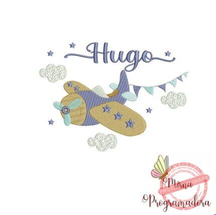 Matriz de Bordado - Hugo (fazemos Qualquer Nome)