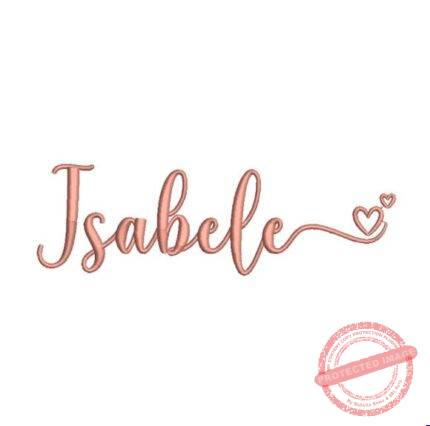 Matriz de Bordado - Isabele (fazemos Qualquer Nome)