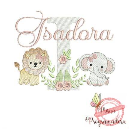 Matriz de Bordado - Isadora (fazemos Qualquer Nome)