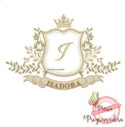 Matriz de Bordado Moldura Arabesco Isadora para bordar