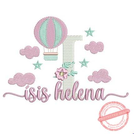 Matriz de Bordado - Ísis Helena (fazemos Qualquer Nome)