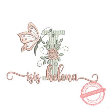 Matriz de Bordado - Isis Helena (fazemos Qualquer Nome)