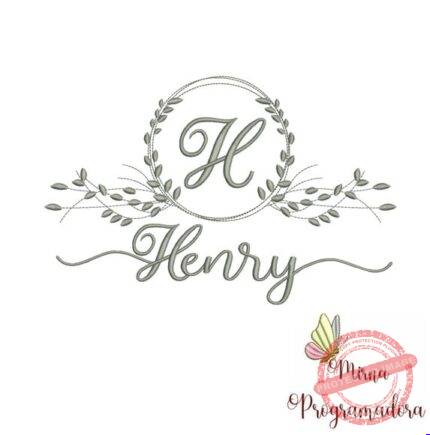 Matriz de Bordado Henry (fazemos Qualquer Nome)