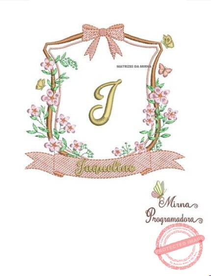Matriz de Bordado - Jaqueline Brasao Raminho Flores