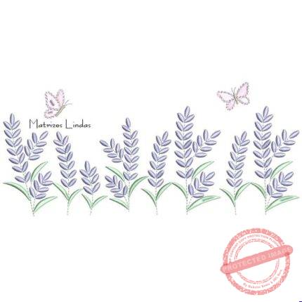 Matriz de Bordado - Jardim Lavanda