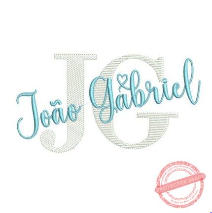 Matriz de Bordado - João Gabriel (fazemos Qualquer Nome)