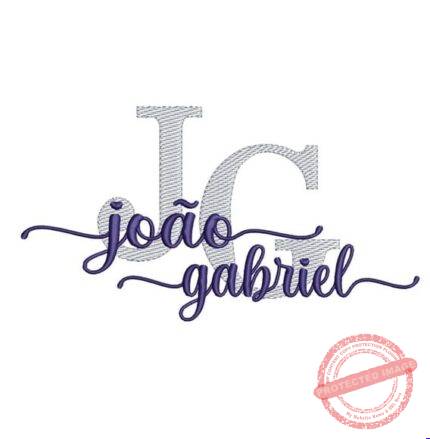 Matriz de Bordado - João Gabriel (fazemos Qualquer Nome)