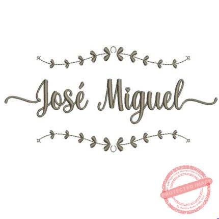 Matriz de Bordado - José Miguel (fazemos Qualquer Nome)