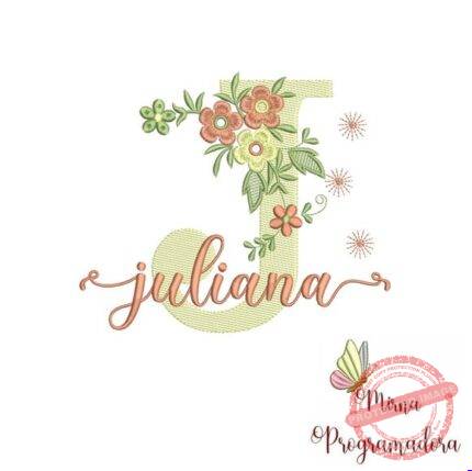 Matriz de Bordado - Juliana (fazemos Qualquer Nome)